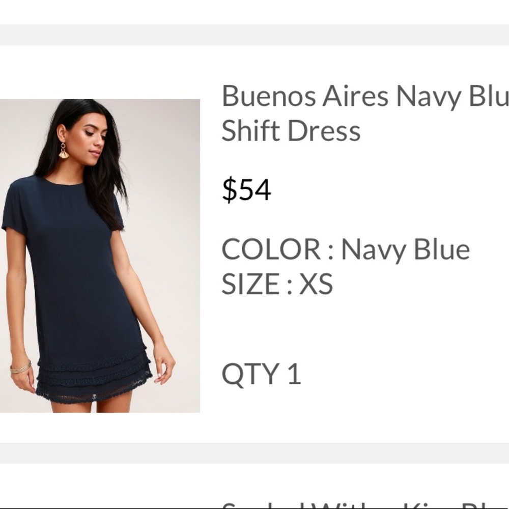 Lulu’s Navy Blue Shift Dress